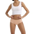 thumbnail image 3 of INNERSY No Show Underwear for Women Seamless Hipster Soft No Panty Line 3-Pack(XL,Soft Shades), 3 of 8