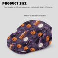 thumbnail image 4 of FUIALDOLG Halloween Cat Pumpkin Print Beret Hat, Lightweight Retro Forward Head Hat Soft Newsboy Forward Cap for Walking Driving, 4 of 4