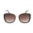 thumbnail image 2 of Kenneth Cole Reaction Women's Designer Tortoise / Brown Gradient Sunglasses, 2 of 2