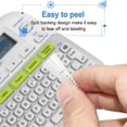 thumbnail image 3 of 4 Pack 12mm .47 Laminated Clear TZ Tape Compatible for Brother Transparent Label Maker Tape TZe-131 TZe-135 Black/White on Clear for P Touch PT-D210 PT-D200 PT-H100 PT-1880, 3 of 9