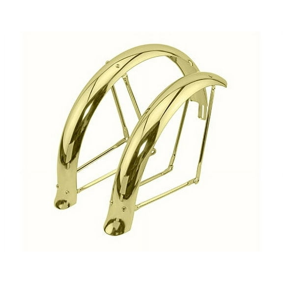Alta Bicycle 20" Flared Adjustable Fender Set, (Gold)