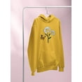thumbnail image 3 of Butterflies And Daisies. Hoodie Women -Image by Shutterstock, Female Medium, 3 of 4