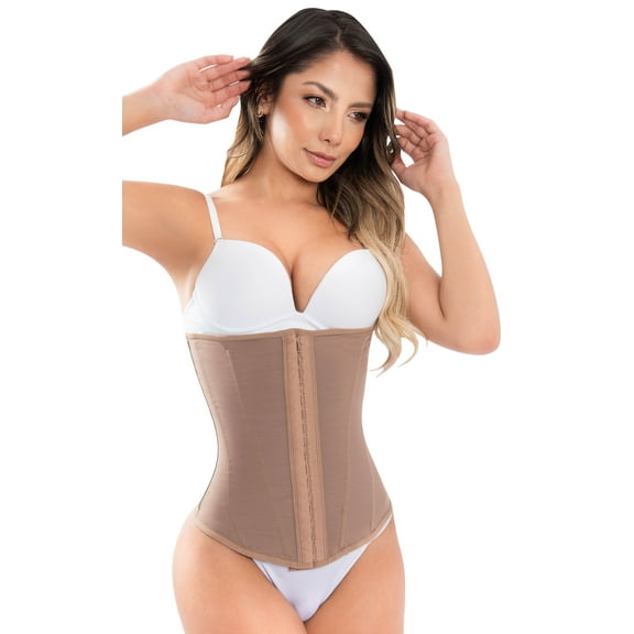 Powernet Waist Cincher Trainer Women Girdle 3 Hooks Fajas Cinturilla Reductoras Colombianas Moldeadoras 634C Small
