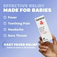 thumbnail image 6 of (2 pack) Genexa Infants’ Clean Pain & Fever Acetaminophen, Dye Free, Organic Blueberry, 2 fl oz, 6 of 12