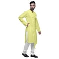 thumbnail image 4 of Atasi Cotton Satin MensÂ&nbsp;KurtaÂ&nbsp;Solid Chinese Collar Mens LongÂ&nbsp;KurtaÂ&nbsp;Shirt, 4 of 5