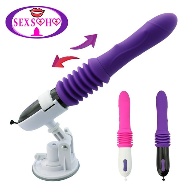 Sex Machine Telescopic Dildo Vibrator Automatic Up Down Massager G Spot Thrusting Retractable Vaginal Toy Female Masturbation Gao Jinjia LED