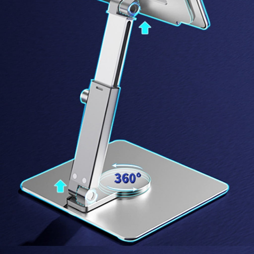 Aluminum Alloy Tablets Stand Foldable and Adjustable Holder Dock for Phones