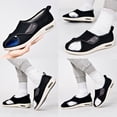 thumbnail image 4 of XIHAHA Sandalias informales, zapatos ortopédicos para mamá y papá, pies anchos, zapato hinchado, ajuste de eversión del pulgar, zapatos para diabéticos suaves y cómodos, 4 of 5