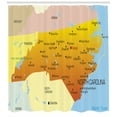 thumbnail image 3 of Ambesonne North Carolina Shower Curtain, Atlantic Ocean State, 69"Wx84"L, Multicolor, 3 of 3