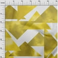 thumbnail image 3 of oneOone Georgette Viscose Yellow Fabric Geometrical Sewing Craft Projects Fabric Prints By Yard 42 Inch Wide, 3 of 4