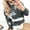 Gray, variant on Women's Soft Comfy Christmas Sweater Snowflake Reindeer Knitwear Long Sleeve Knit Pullover Crew Neck Tunic Tops