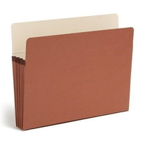 Smead SuperTab Pockets Redrope 3 1/2" Exp Letter 25/Box 73230