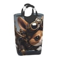 thumbnail image 2 of Lsque Steampunk Squirrel Pilot Laundry Basket, Laundry Hamper, Dirty Clothes Hamper for Laundry, Collapsible, Waterproof Laundry Baskets with Aluminum Handles for Laundry, Dorm, Family, 2 of 6