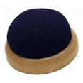 thumbnail image 4 of Wood Base Needle Pin Cushion Pincushion Sewing Craft Stitching Tool Navy Blue, 4 of 6