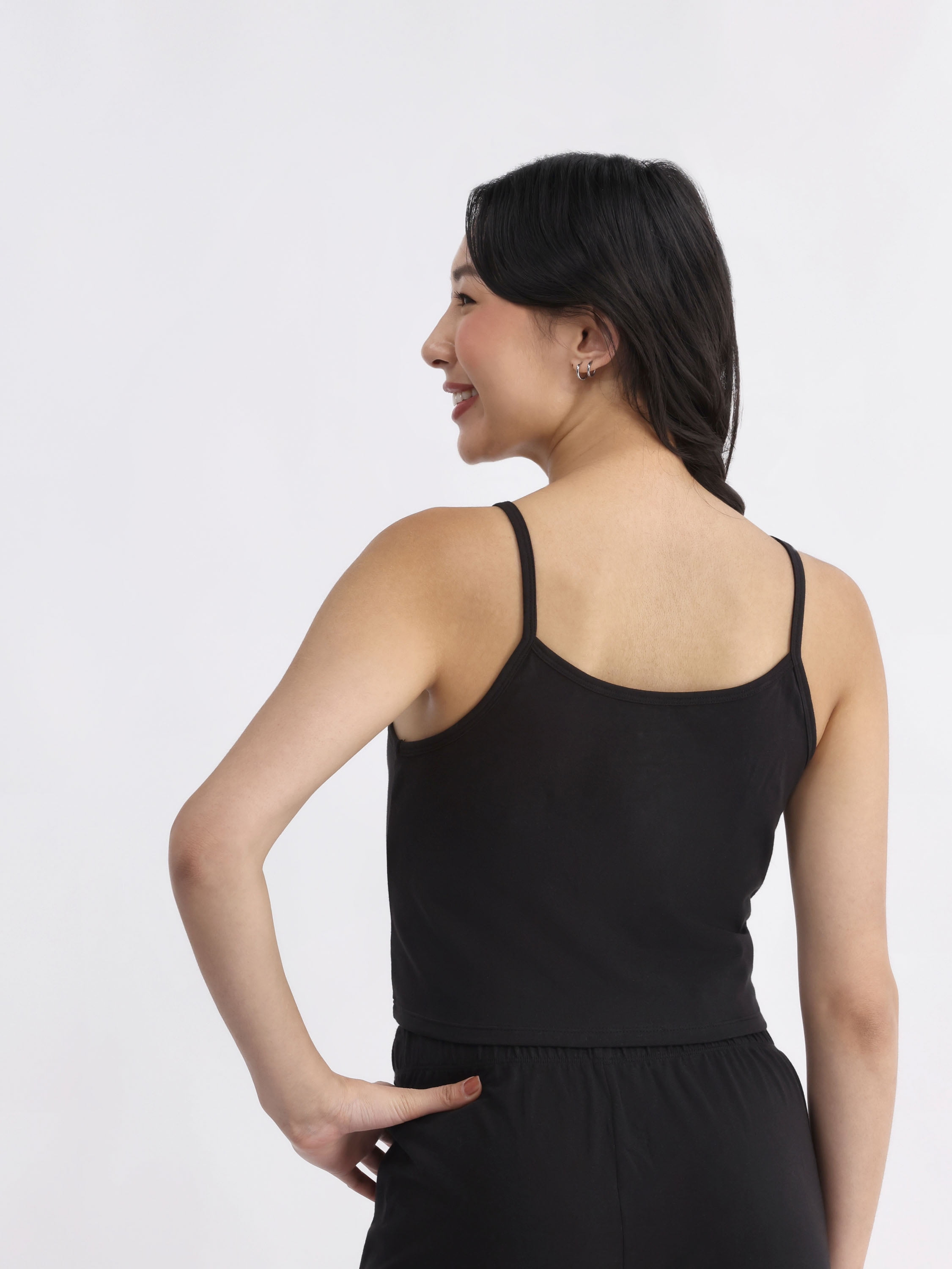 No Boundaries Jersey Sleep Henley Cami, Women's XXS-3X