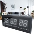 thumbnail image 1 of Electronic Clock  Led Clock  Digital Led Clock Led Wall Clock Green Digital Large Big Jumbo LED Wall Timer Clock With Calendar Temperat, 1 of 8