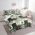 thumbnail image 2 of jejeloiu Wild Mallard Duck 7pcs Bedding Comforter Set,Rustic Farmhouse Camouflage Queen Bedding Sets For Kids Reversible, 2 of 7
