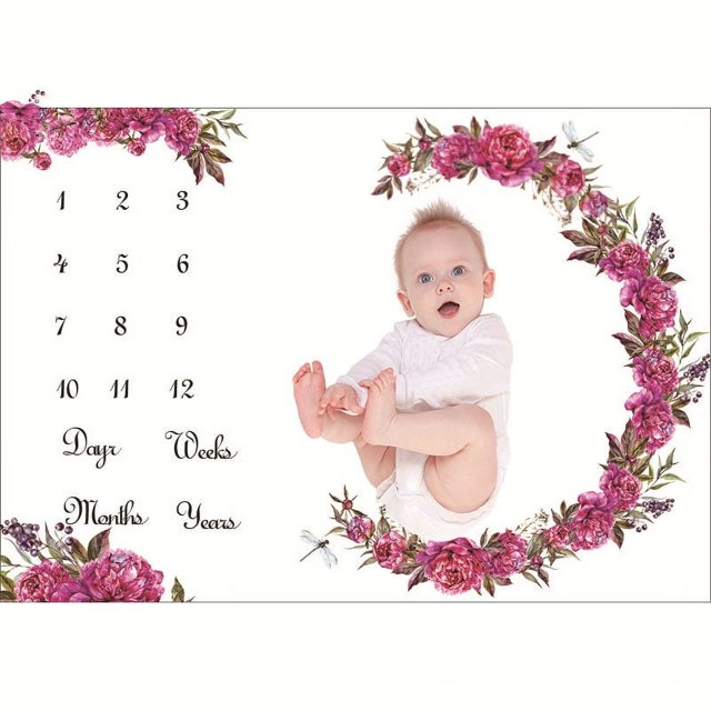 Manta para fotografía de bebés, fondo para fotografía de bebés, manta de accesorios para hitos de fotografía de recién nacidos