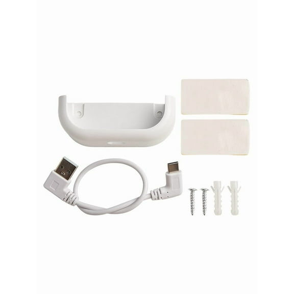 Space-Saving Wall Mount for Blink Sync Module XR - Short Cable, White Design