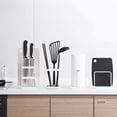 thumbnail image 2 of Creative Kitchen Paper Towel Rack Durable and Sturdy Square Base Raised Vertical High-grade Paint Rack Wrought Iron Station Kitchen Paper Rack, 2 of 10
