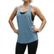 thumbnail image 1 of Chaleco deportivo sin mangas con cuello bajo en forma de T para mujer: top deportivo holgado de secado rápido y absorción del sudor, 1 of 4