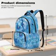 thumbnail image 3 of Kuiaobaty Seahorse Print Backpack and Pencil Case Set for Girls Boys Flower Print Backpack with Lunch Box Large Capacity Bookbag and Water Bottle Holder with Bottle Holder for School Travel, 3 of 7