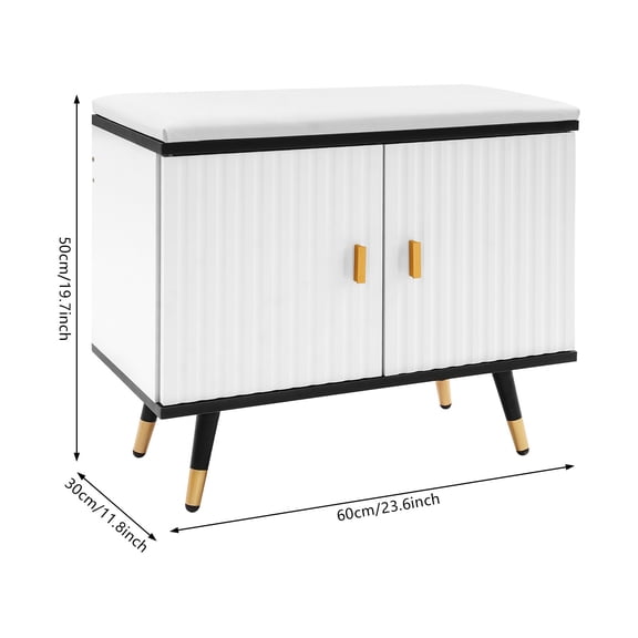 Modern Shoe Storage Bench Shoe Changing Bench Shoe Bench with Cabinet Storage