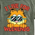 thumbnail image 3 of Garfield - I Live For Weekends - Men's Short Sleeve Graphic T-Shirt, 3 of 5