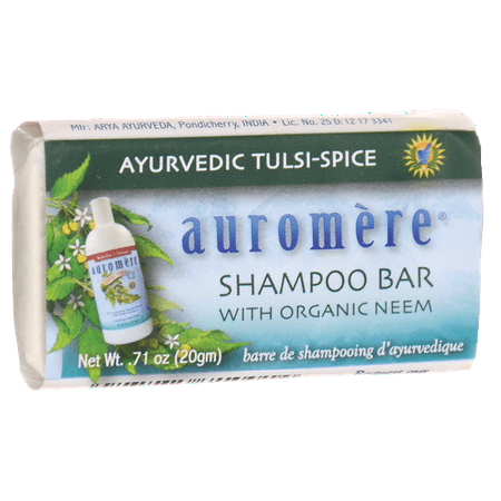 Auromere Shampoo Bar - Ayurvedic Tulsi-Spice 0.71 oz (Best Ayurvedic Shampoo In India)