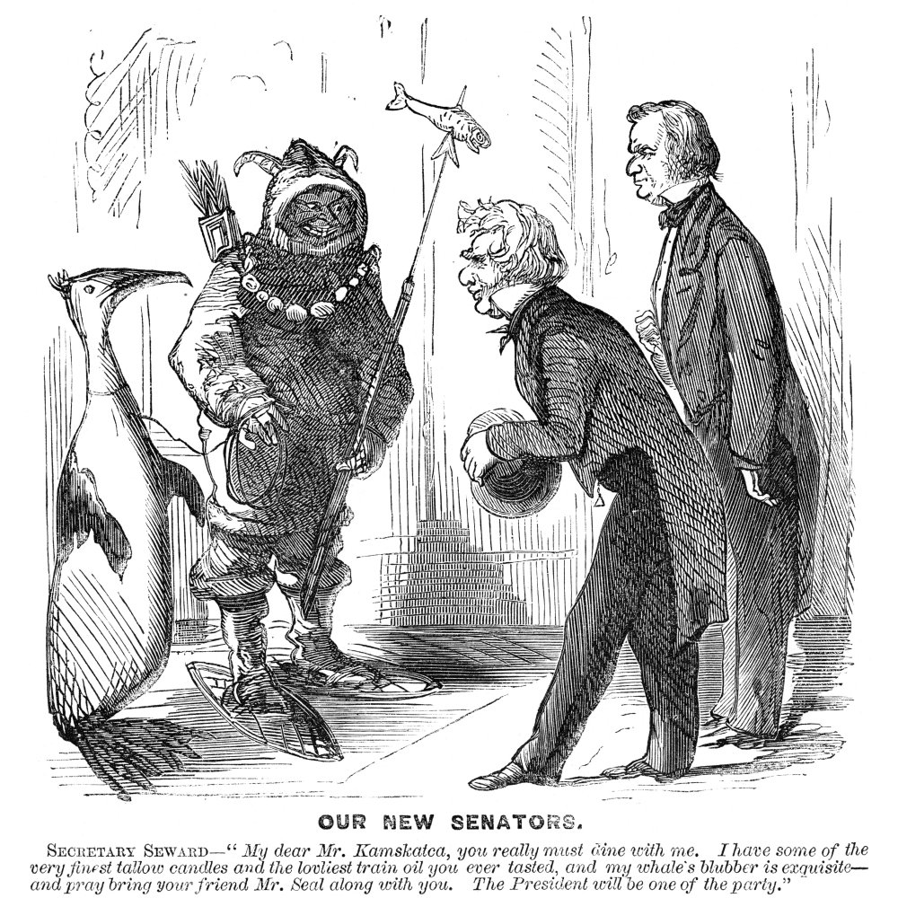 Cartoon Alaska Purchase 1867 An American Cartoon On The Alaska Purchase