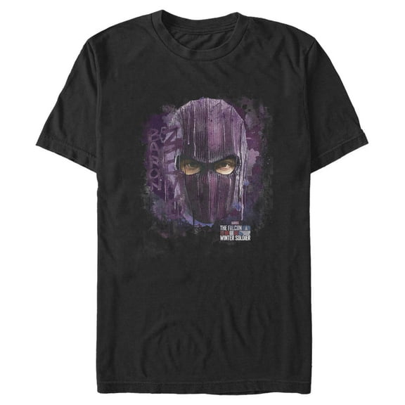 Men's Marvel The Falcon and the Winter Soldier Baron Zemo Graffiti Graphic Tee Black Medium