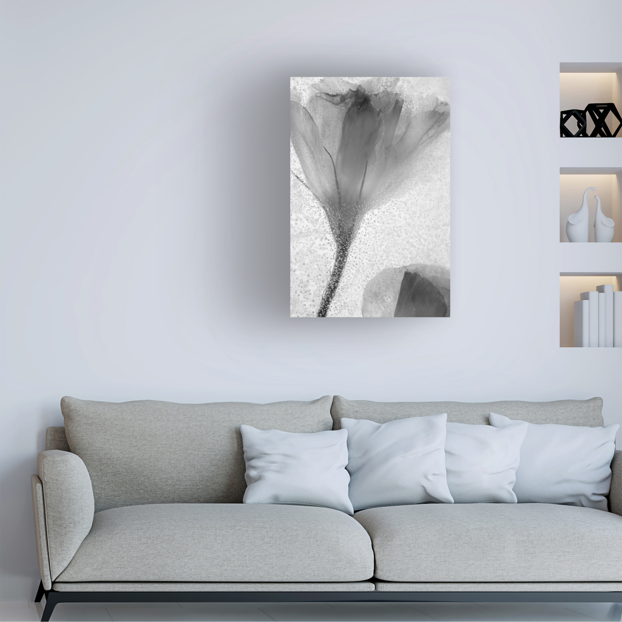 Trademark Fine Art "Flowers on Ice-13" Canvas Art by Moises Levy