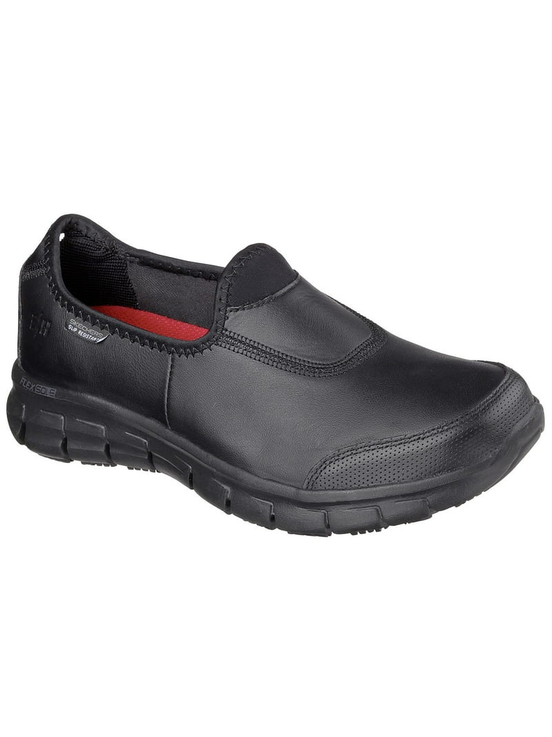 Skechers Work Sure Track Slip Resistant Slip On Work Shoes Walmart.com