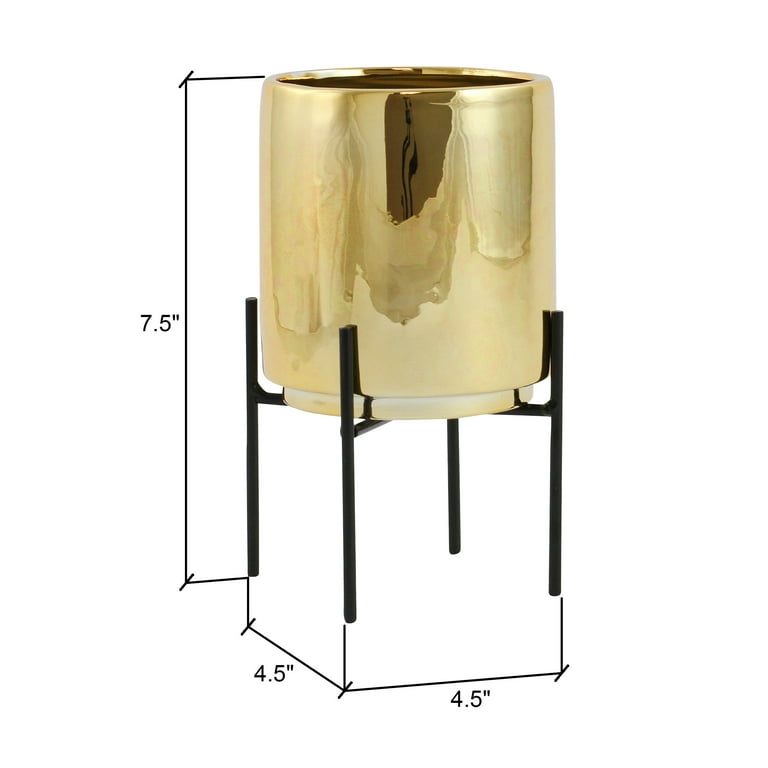 Jodi Mid Century Table-top Planter - Gold Jodi Mid Century Table-top Planter - Gold