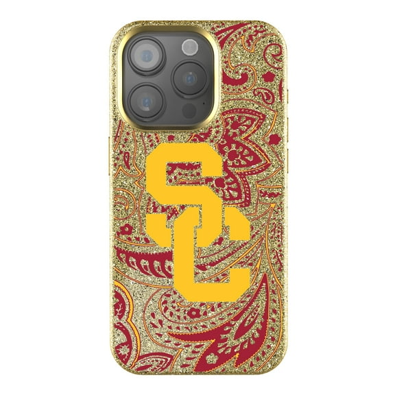 Keyscaper USC Trojans Paisley Bling iPhone Case