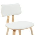 thumbnail image 5 of Jagger Mid-Century Upholstered Dining Chair in White Boucle and Patterned Oak Finish, 5 of 6