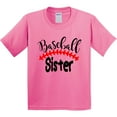 thumbnail image 3 of Inktastic Baseball Sister Youth T-Shirt, 3 of 5
