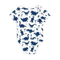 thumbnail image 2 of Daiia Cute Cartoon Dinosaurs Printed Unisex-Baby Short Sleeve Onesies Bodysuits Baby Climbing Clothes Soft and Comfortable Romper with Expandable Shoulder Design-18 Months, 2 of 8