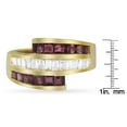 thumbnail image 5 of 14K Yellow Gold 2.3ct TDW Treated Ruby Gemstone and Diamond Band (H-I ,SI1-SI2), 5 of 5