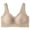 Beige, variant on lnmuld Women Wireless Seamless V Neck Tank Bra Wide U Shoulder Strap Solid Removable Pad Sleep Comfort Bra M,Coffee