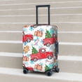 thumbnail image 5 of Uemuo Watercolor Red Truck And Fir Tree Printed Washable Luggage Cover - Fashion Suitcase Protector Fits 18-32 Inch Luggage -X-Large, 5 of 9