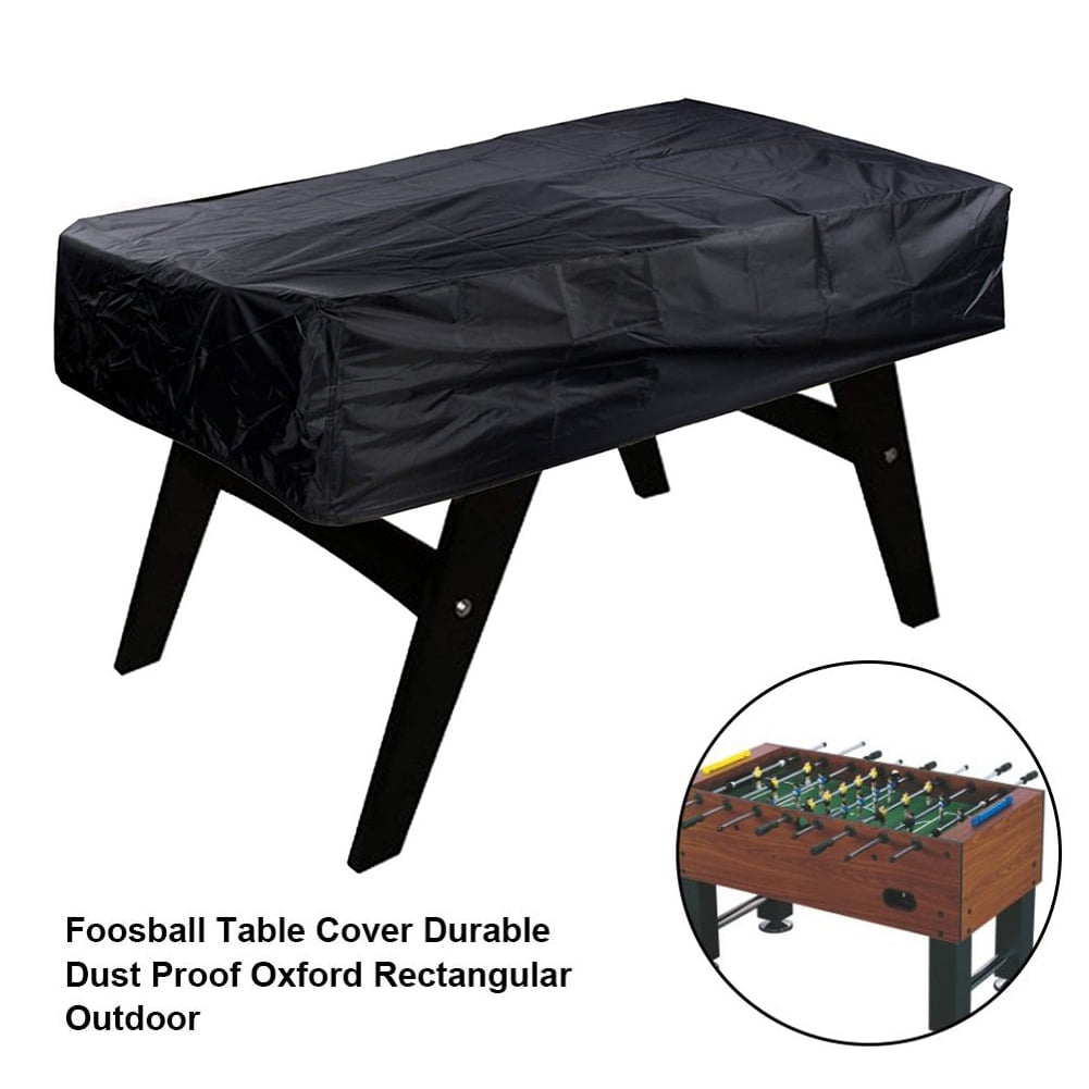 Foosball Table Cover,Indoor and Outdoor Universal Football Table Cover Oxford Cloth dustproof and Waterproof Sun Cover Black 