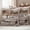 Brown Grey, variant on Texas Star Brown Outdoor Waterproof Pillow Covers, Farmhouse Retro Branches Wooden Grain Decorative Square Throw Pillowcase Sofa Cushion Sham for Patio/Couch/Chair, 16"x16" 2 Pack