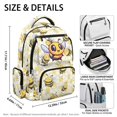 thumbnail image 7 of Yspwyqan Kids Boys Backpack, Cute Bee Daisy 600D Polyester, Multi-Pocket Bookbag, Adjustable Straps for Elementary Middle Hiking, Back to School Supplies, 7 of 7