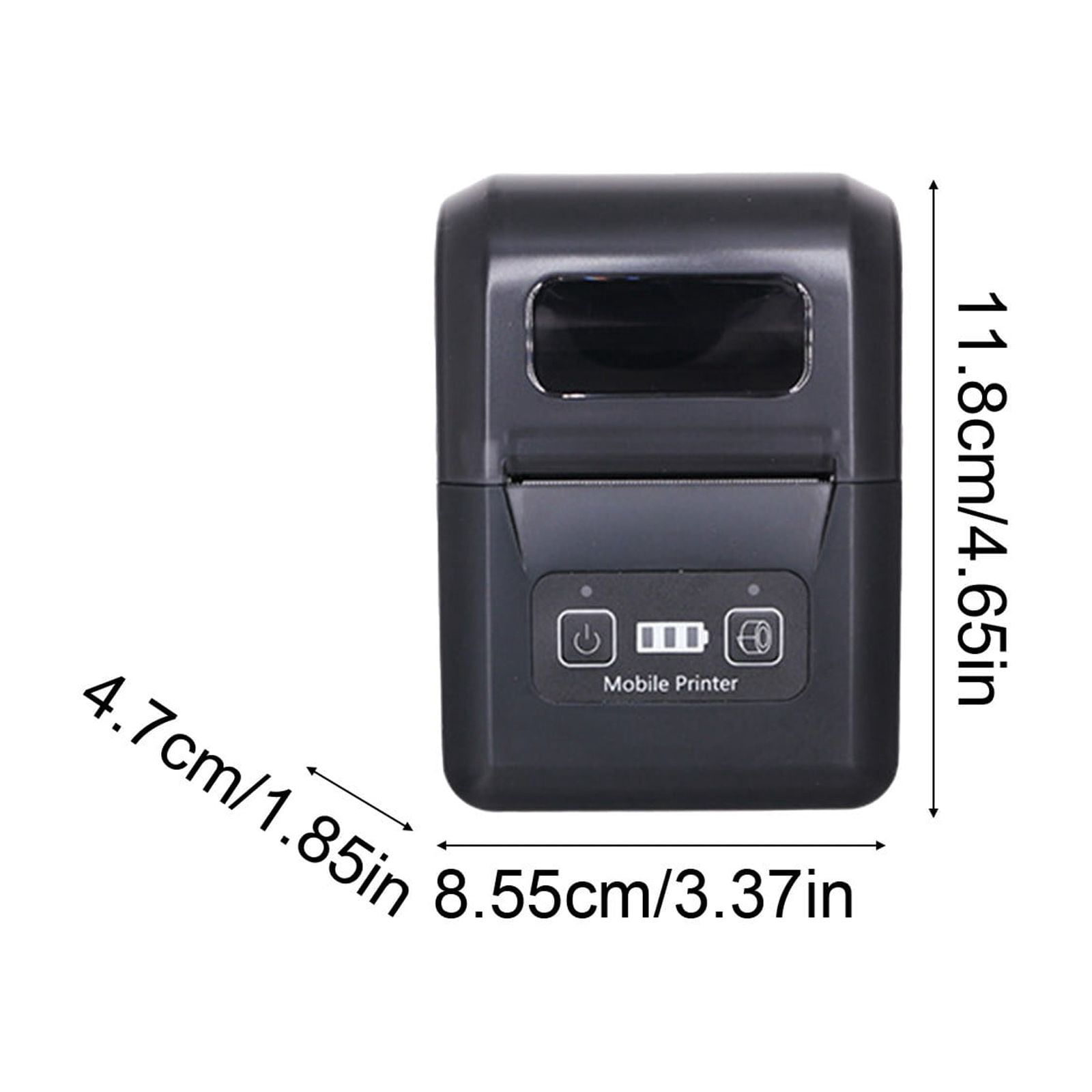 Mauxuk Portable Bluetooth Thermal Printer - Wireless Mini Printer for Receipts, Labels & Barcodes, 48mm Print Width, Lightweight 0.62lb, Compatible with Multiple Systems