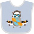 thumbnail image 3 of Inktastic Aviator Bear, Pilot Bear, Airplane, Cute Bear Boys or Girls Baby Bib, 3 of 4