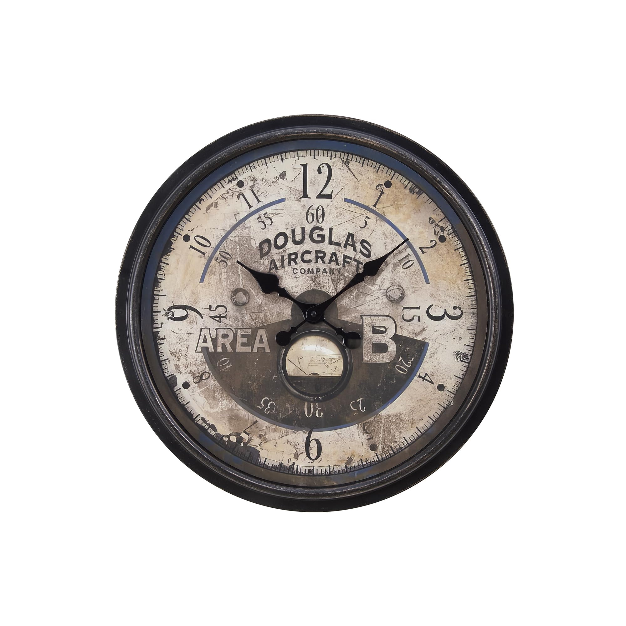 Clocks - 20 Round - Wall Clock - Antique Brown - Transitional