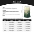 thumbnail image 4 of Uemuo Fog Forest Pattern Workout Tank Tops for Women Breathable Moisture-wicking tank top Sleeveless Running Loose Fit Yoga Tops Active Shirts Sports Gym Exercise, 4 of 9