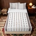 thumbnail image 2 of Erosebridal Boho Aztec Arrow Zipper Queen Comforter Set with Fitted Sheet and 2 Pillowcases for Women Men, Modern Tribal Abstract Zipper Bedding Set, Reversible, 4 Pieces, 2 of 7