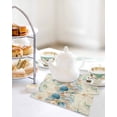 thumbnail image 4 of Beach Coastal Beige Kitchen Dish Towels for Drying Dishes Set of 2, Nautical Shell Starfish Coral Summer Waffle Weave Microfiber Hand Tea Bathroom Towels Quick Dry & Absorbent Towel 12x12, 4 of 7